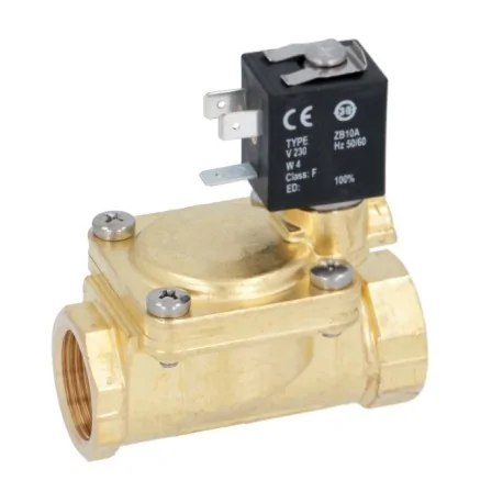 Électrovanne laiton 2-voies 230 VAC raccord...