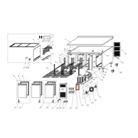 Mesa de refrigeración gastronorm Serie 700...