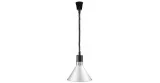 Sanded conical extendable heating lamp