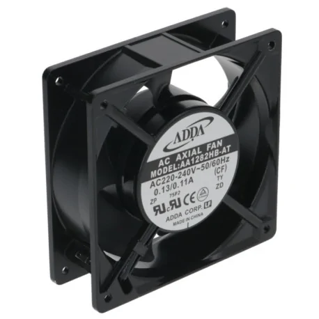 Ventilador axial L 119mm An 119mm H 38mm 230VAC 50/60Hz 23/20W cojinete rodamiento de bolas 601080