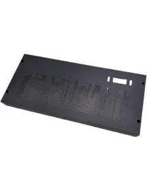 Black metal front grille...