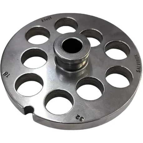 Meat Grinder Plate 32 Hole 18mm with pivot 1 notch Stainless Steel Enterprise Salvinox Italy