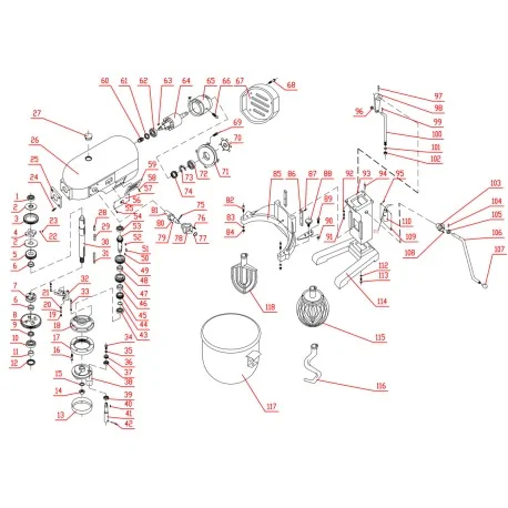 White Painted Aluminum Motor Rear Cover B10A...