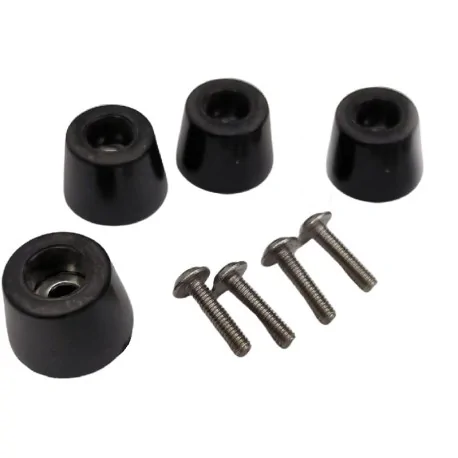 Kit pies de aparato Base Ø22mm altura Ø H16mm Interior Ø5mm Tornillos M4 L16mm