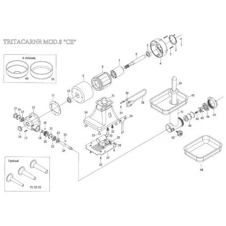 Fama TG 8 M8 F2040 Mincer Locking Knob