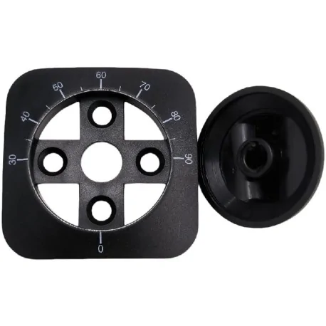 Bouton de commande Ø38mm Arbre 8x6,5mm Rosace...