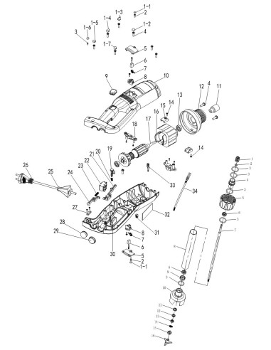 Bouchons de bras de broyeur  MIB500LF MIB500LV BT300 BT450 V1