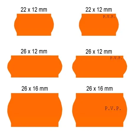 Pricing labels White Adhesive 2