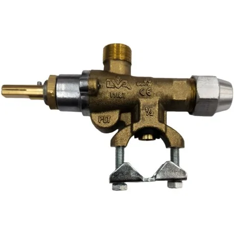 Robinet gaz LIVA type 21S bride tube arrivée...