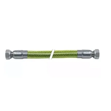 tubo flexible para gas L 2000mm 1/2" H - 1/2" H trenza inox, cubierto en plástico EN 14800 DN12 250058