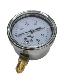 Gas pressure gauge range...