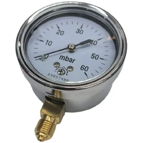 Gas pressure gauge range 0-60mbr thread 1/4H