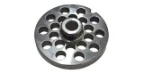 Meat Grinder Plate 8 Hole 8mm with pivot 1 notch Stainless Steel Enterprise Salvador Salvinox Italy