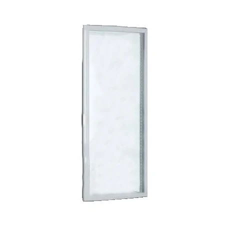 Puerta completa vitrina RT-235L Blanca cristal curvo