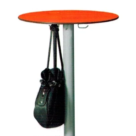 Mesa alta redonda con estructura de acero 60 cm y 70 cm