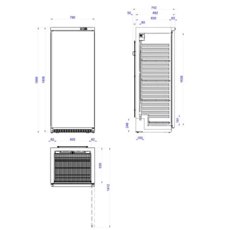 Refrigeration cabinet APS-651