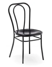 Chaise en acier avec dossier tube 