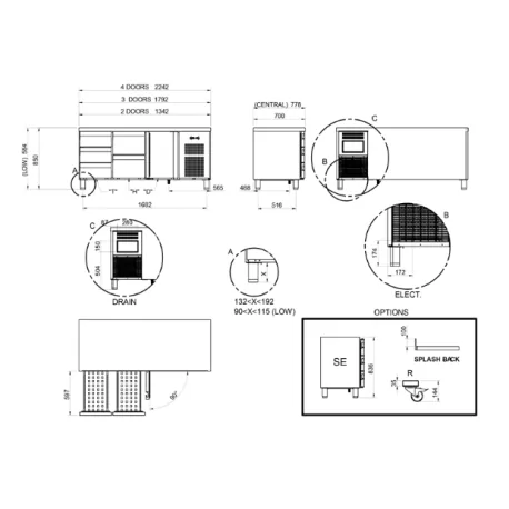 Mesa refrigerada MPG-180 HC HDD