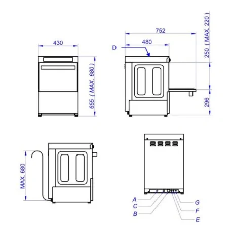 Lavavajillas 40x40 AV-2100