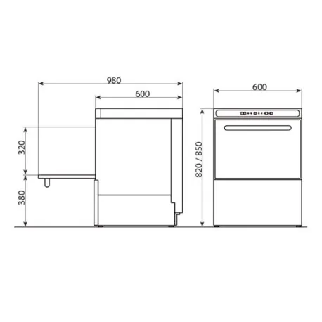 Lavavajillas AFG-540 50x50