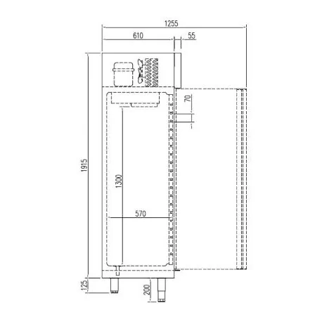 Armario Expositor Refrigerado puertas abatibles