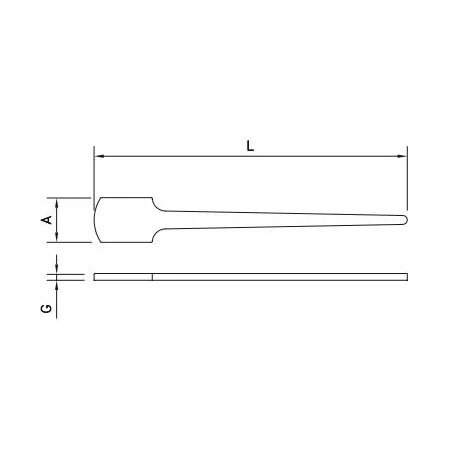 Polyethylene mixing paddle