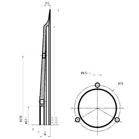Circular Blade 350-57-3-300-16 100Cr6 BRAHER...
