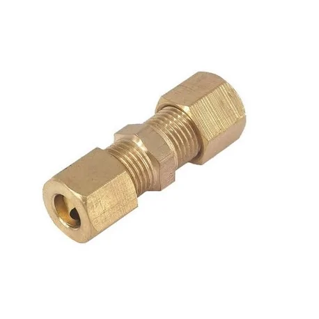 Conector de unión recta de tuberia 3/16" con anillo