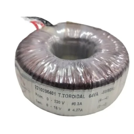 Dibal Toroidal Transformer 220VAC-15VAC 64VA 50-60Hz BN-TRT13 Ø85mm Ø28mm H40mm