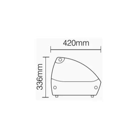 Vitrina expositora caliente de tapas RTR5