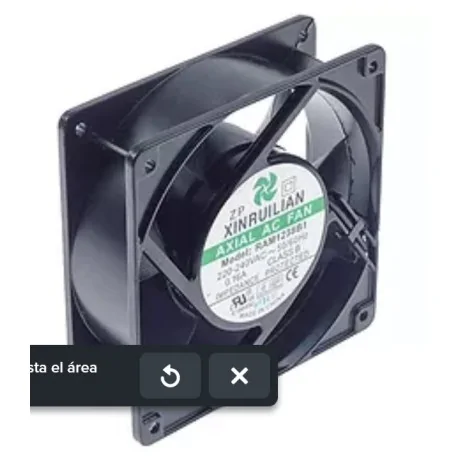 ventilador axial L 119mm An 119mm H 38mm...
