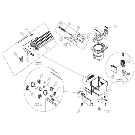 Flange with drill for spring Marmita Ozti...