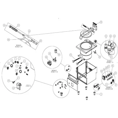 Flange with drill for spring Marmita Ozti...