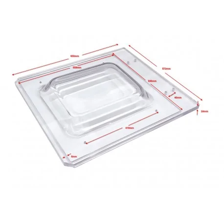 Campana mecanizada sin accesorios DZ-350 571x430x19mm 