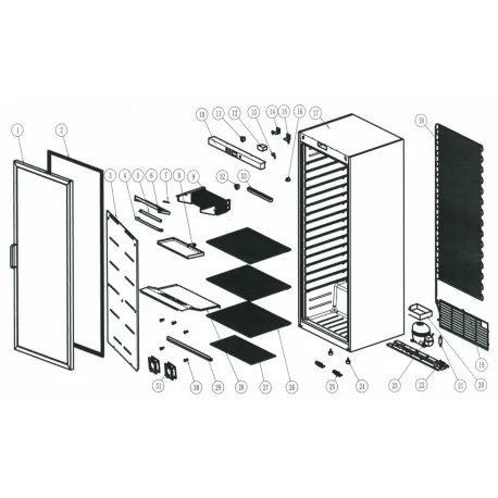 Refrigerator gasket FF600G FR600G grey magnetic...