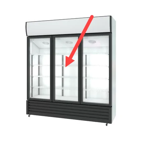 Central sliding door refrigerated cabinet...