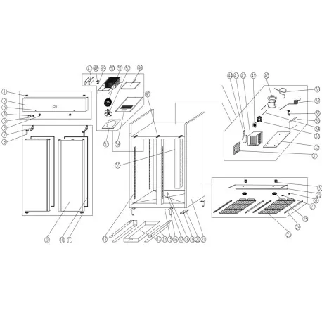 Forced Air Condenser GN650TN Exploded view...