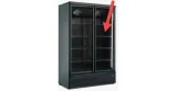 LOW-E cabinet door SZ-400+ BLG1250 left measurements 615x1539mm black without weather stripping