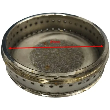 Tapa de quemador Niquelado Ø100mm  H26mm 8KW DRN