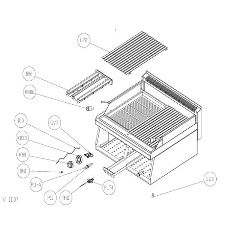 OZTI V-type Barbecue Grill Stainless Steel...