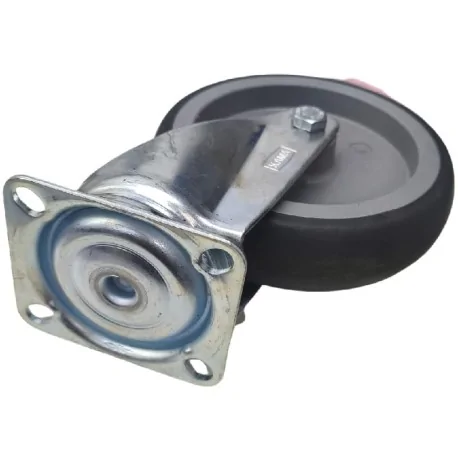 Fiber swivel wheel ø 125mm H155mm plate holder...