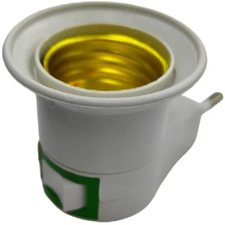 Bouchon de lampe E27 avec interrupteur