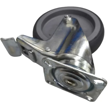 Fiberglass swivel caster with brake, ø 125 mm,...