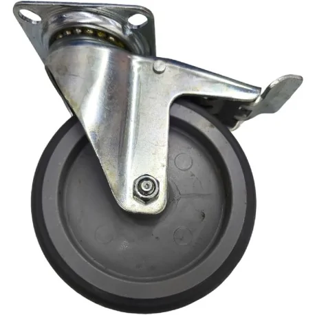 Roulette pivotante avec frein, ø 125 mm H 155...