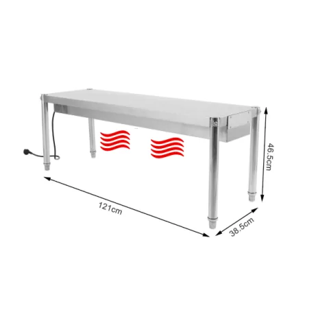 Grille de réchauffage à 1 niveau de 1 210 mm