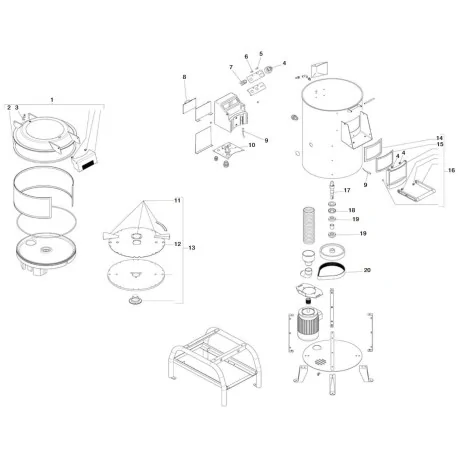 Maneta peladora de patatas PPF25 12103168...
