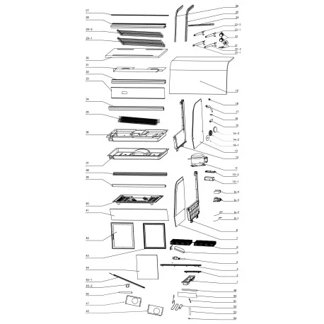 RTW-160 Screwless Display Door Exploded Views...