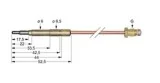 Thermocouple plug connection ø6,0(6,5)mm M9x1 L 600mm 102041 6267.00024.00