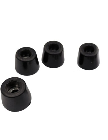 Kit 4 pieds d'appareil Base Ø23mm hauteur H16mm Intérieur Ø5mm