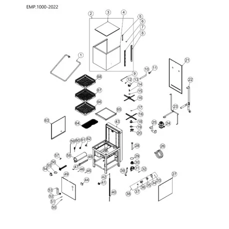 EUT.1000 Dishwasher Tube M.MEK-TES-HRT-080